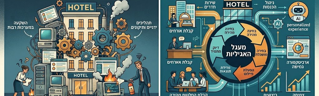 מאג'יליות טכנולוגית לתוצאות עסקיות: למה רשתות מלונות צריכות לשנות את הדרך שבה הן מטמיעות מערכות?